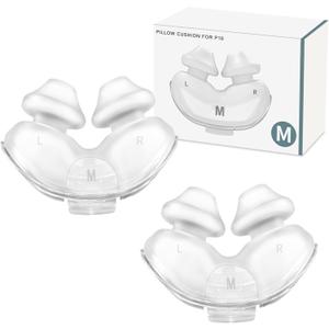 2 Pack Replacement Nasal Pillow Cushion for ResMed Airfit P10, Medium, Compatiable with Orignal Airfit P10 Frame, Replacement Nasal Pillow CPAP Mask Cushion, Soft & Durable