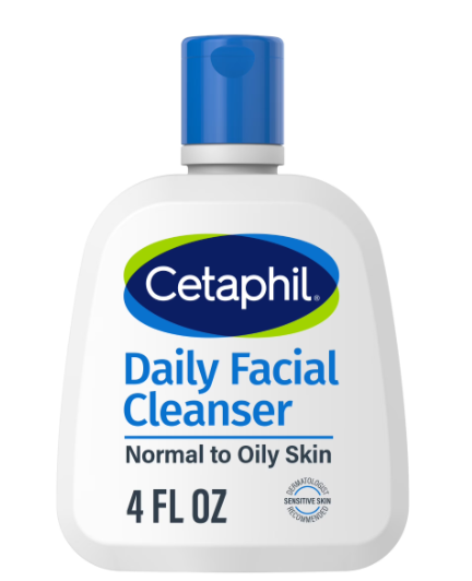 Cetaphil Face Wash, Daily Facial Cleanser for Sensitive, Combination to Oily Skin, 4 Oz, Gentle Foaming, Soap Free, Hypoallergenic