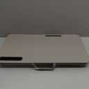 Portable Laptop Desk Fits Up to 16“ Laptops, with Tablet Slot, Built-in Cushion, Great for Home & Office,Lap Desk for Laptop,Lap Desk with Cushion (Gray, Large)