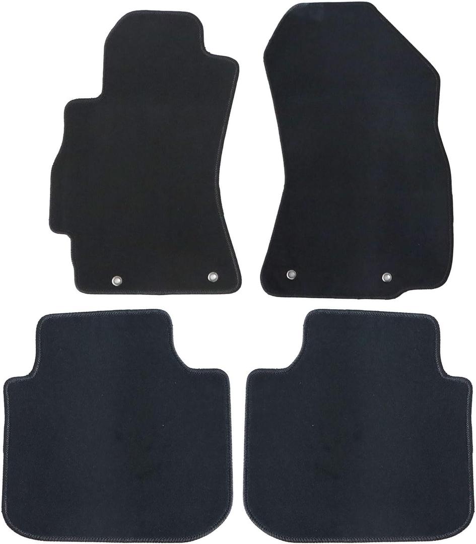 GXARTS Waterproof CAR Premium Black Carpet Floor Mats Full Set for Cars Compatible with Subaru Outback Legacy 2015 2016 2017 2018 2019 | All-Weather Protection, with Anti-Slip Buckle