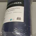 Madison Park Windom Down Alternative Blanket, Premium 3M Scotchgard Moisture Wicking Treatment, Lightweight and Soft Bed Cover For All Season, Satin Trim, Navy King