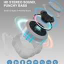 comiso Shower Bluetooth Speaker, Waterproof Bluetooth Speakers IPX7, Floating Portable Wireless Speaker with LED Light, Loud HD Sound and Bass for Travel Beach Shower, Ideal Gifts for Men and Women