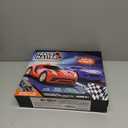 Slot-Car-Race-Track-Sets for Boys Kids, Battery or Electric Race Car Track with 4 High-Speed Slot Cars, Dual Racing Game 2 Hand Controllers Circular Overpass Track, Toys Gifts for 6-8 8-12 Boys Girls (Black)