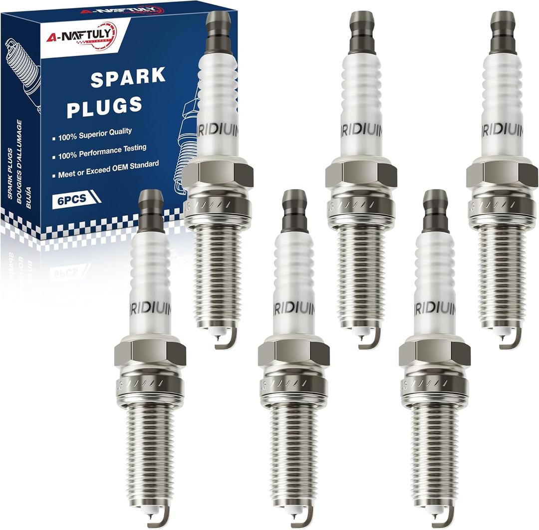 Iridium Spark Plugs 6 Pack 93175 LKR7DIX-11S Fit for 2008-2017 Honda Accord 3.5 Odyssey Pilot,Jeep Grand Cherokee 3.6 Wrangler Dodge Charger Durango Journey,Kia Sedona Sorento,Chrysler Town & Country