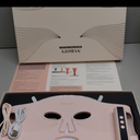 LED Face Mask Light Therapy, 4 Modes Portable Red Light Therapy for Face, 2000mAh Rechargeable Remote, Blue, Orange, 850NM Infrared & Red Light Mask, 400 LEDs, Timing Function, at Home & Travel