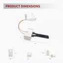 279311 Gas Dryer Igniter Hot Surface Ignitor Replacement AP3094138, 686590, WE4X750, 4391996, WE04X0750, AP3094138, 239233 Flat Ignitor
