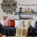 Halloween Ghost Pillow Covers 18x18 inch Set of 2,Rust Soft Plush Faux Fur Throw Pillow Cases Decorative Cushion Case for Bed Sofa Chair Fall Autumn Halloween Home Decor