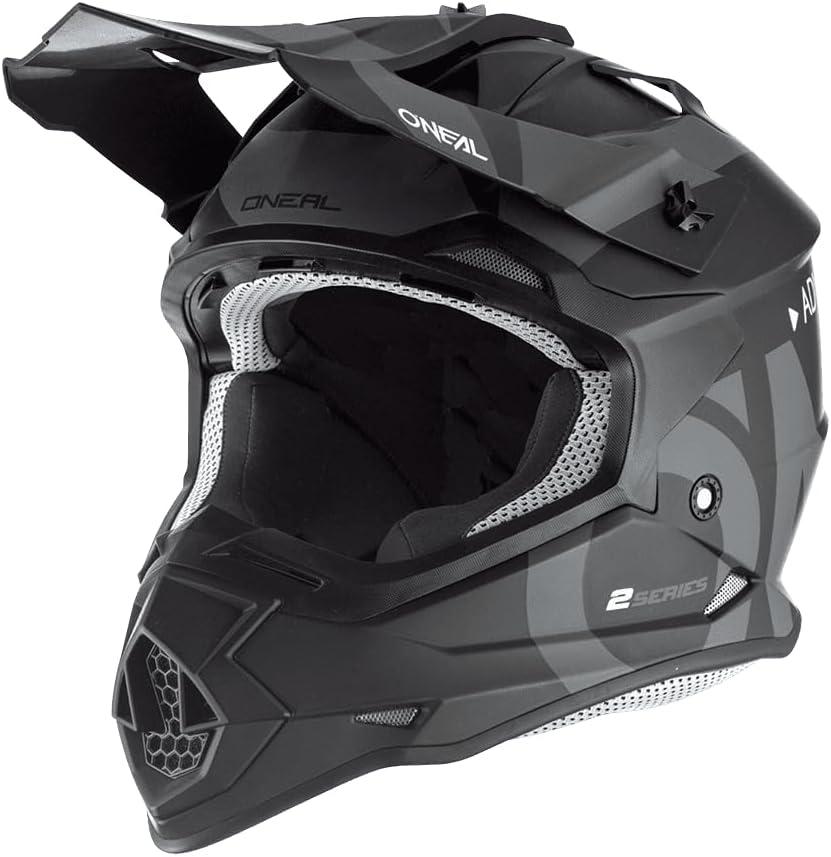 O'Neal - 0200-S13 2Series Adult Helmet, Slick (Black/Gray, MD)