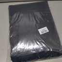 XWZO 100% Blackout Curtains 84 Inches Long with Tiebacks- Heat and Full Light Blocking, Thermal Insulated Window Panels with Grommets for Bedroom/Nursery, Dark Grey, W52 x L84, Set of 2 Draperies