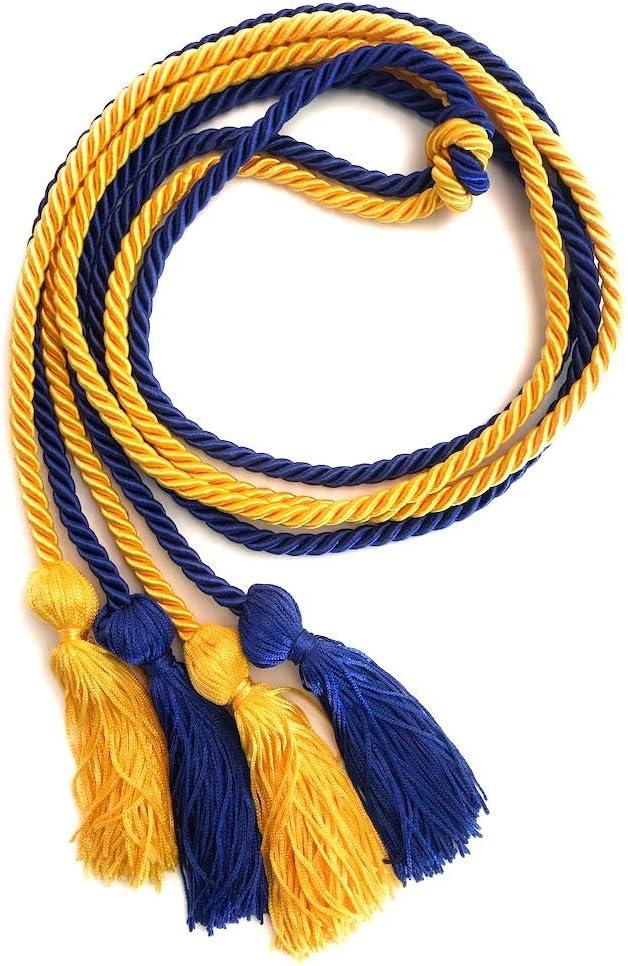 Double Graduation Honor Cords (Royal and Gold)