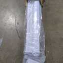 DEZ FURNISHINGS Cordless 1" Light Filtering Pleated Shade, Fabric, 20" W x 48" H, White