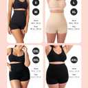 SHAPERMINT Tummy Control Shapewear - Body Shaper Tummy Control Boyshort, Body Shaper for Women, Plus Size Shapewear (Black)
