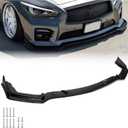 Front Lip for 2014-2017 Infiniti Q50 Sport Gloss Black Sporty Appearance