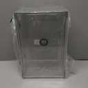 mDesign Plastic Pantry Organization and Storage Bin w/Pull Out Drawer - Shallow Stackable Kitchen Supplies Storage Container for Organizing Cabinet, Fridge, Freezer - Lumiere Collection - Clear (12 x 8 x 4 (Pack of 1))