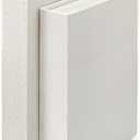 2Pcs Faux Books for Decorative - White Linen Fake Boxes, Blank Stacked Decor for DIY Crafts, Hotel Entryway, Bookshelf, Coffee Table (S&L)