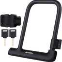Bike U-Lock,14mm Mini Lightweight Bicycle U-Shaped Lock with 2 Keys,Portable Heavy-Duty and Solid Bicycle Lock for Mountain Bikes, Road Bikes, Shop Doors, with Sturdy Mounting Bracket