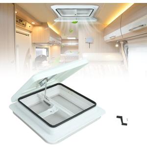 14" RV Roof Vent for Camper Trailer Universal White Lid Roof Vent with White lid Inner for Garnish Ring