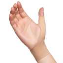 VELPEAU Elastic Thumb Wrist Support Brace (Pack of 2), Splashproof Compression Sleeve for Arthritis Pain, Tendonitis, Sprains, Sports, Splint Liner, Fits Left & Right Hands (Long Version - Khaki, Medium)