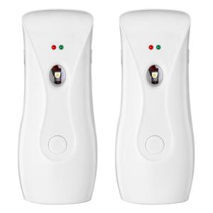 Stardrix Automatic Air Freshener Dispensers (2-Pack), Aerosol Spray Machines, Wall Mounted or Freestanding, Adjustable Timer for Scent Release in Bathroom, Office, Commercial & Home – White