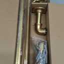 Brushed Gold Curtain Rods 18 to 88 in,Wraparound Curtain Rods,Adjustable Length,1 in Diameter Pipe,Wall or Ceiling Mounted,for Bedroom and Living Room (Brushed Gold 18 to 88)