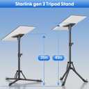 Starlink Gen 3 Mount, Heavy Duty Starlink Tripod Stand with Adapter, Windproof Starlink Standard Mount with Non Slip Feet,Portable Starlink Accessories for Outdoor Travel Hiking