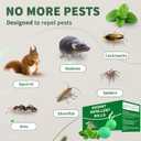 Mouse Rodent Repellent, 24 Pack Peppermint Oil for Mice, Mouse, Rats, Squirrel, Indoor/Outdoor Pest Control for Home, Kitchen, Garage, Safe for Pets & Family
