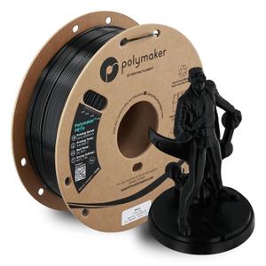 Polymaker PETG Black 3D Printer Filament 1.75mm 1kg, High Speed PETG up to 300mm/s, High Strength New Formula, Excellent Layer Adhesion, Warp Free, Compatible with Most 3D Printers
