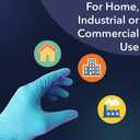 Style Setter Powder-Free Nitrile Disposable Exam Gloves, Industrial Medical Examination,Latex Free Rubber,Non-Sterile,Food Safe,Textured Fingertips,Ultra-Strong,Pack of 10(1000 PCS),Blue - Size Large