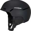 VCOROS Ski Helmet with Ski Goggles DXH-816 Snowboard Helmet Men Women for Snow Sport,Skiing,Skating,Snowboarding(Matte Black,Medium) (Small)