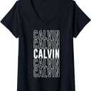 Womens Calvin V-Neck T-Shirt, Small