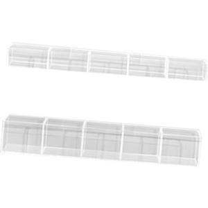 Holder for Cabinet Acrylic Organizer Easy to Install Container Storage Dispenser Reusable for Refrigerators, Clear