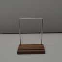 Now Playing Vinyl Record Stand, Vinyl Display Holder for Albums and LP Storage, Holds any Size Records (Walnut)