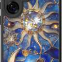 DEENAKIN for Samsung Galaxy S25 Ultra Case Cute,Aesthetic Floral Hard Shell,Compatible with Magsafe,Trendy Unique Cool Retro Western Protective Slim Phone Cover for Women Girls,Astral Mystique