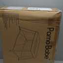 Pamo Babe Travel Crib Lightweight Baby Playard with Mattress Compact Play Yard with Detachable Legs (Black)