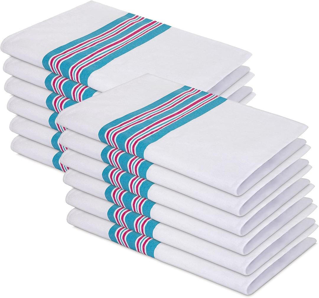 Elaine Karen Flannel Unisex Hospital Receiving Nursing Blankets - 100% Cotton, Unisex, Newborn Swaddle Wrap Baby Blanket Throw, Soft, Warm, Cozy, Infant for Crib, Stroller, 30x40 (12 Pack)