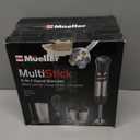 Mueller Multistick 5-in-1 Immersion Blender Handheld,12 Speed Hand Mixer-Turbo Boost,Heaviest Duty Copper Motor,Titanium reinforced Blades Hand Blender,Milk Frother Wand,Whisk,Beaker,Chopper,Grey