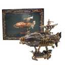 MFantasy Airship: Grey - 3D Wooden Assembly Puzzle