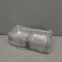 50 Pcs Clear Plastic Take Out Containers,Clear Plastic Square Hinged Food Container with Lids,Disposable Clamshell Dessert Containers for Salad,Pasta,Hamburger(5.3 x 4.7 x 2.8 in)