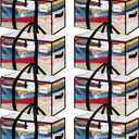 BAGAIL Heavy Duty Moving Bags with Strong Handle, Extra Large Moving Boxes, Storage Tote for Clothes, College Moving Supplies(Clear, 8 Pack)