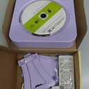 MICOCIOUS Portable CD Player with Bluetooth Desktop CD Player for Home CD Music Players with Remote Control,Timer,Builtin Dual Speakers with LED Display Home Audio Boombox FM Radio (Purple)