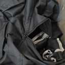 Nice C 3 Person Camping Chair with Canopy, Double Chairs with Sun Shade, Umbrella Chairs Loveseat, Folding Portable Padded Sports Chair, with Cup Holder, Cooler Bag, for Outdoors, Lawn (Black&Grey)