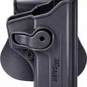 IMI Defense Level 2 Retention Holster for Sig Sauer P250 Full Size & Compact – Polymer Paddle Holster | Right Hand | Fits Curved Sig Sauer Rail