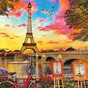 Springbok's 350 Piece Jigsaw Puzzle Paris Sunset - Made in USA