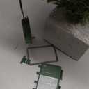 Tabletop Christmas Tree, 31" Burlap Base with LED Lights, White Tipped Branches, Prelit Small Artificial Tabletop Snow Flocked Christmas Trees Decor with Timer, for Outdoor Indoor Porch Table Xmas