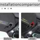 Car Makeup Vanity Mirror Visor Decorative Cover Trim for Chevrolet Corvette C8 Z06 2020-2025 Soft Carbon Fiber (Red Carbon Fiber)