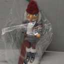 Merry Christmas Co. 14 Inch Traditional Wooden Nutcracker, Festive Holiday Tabletop Dcor, Snowboarding Santa