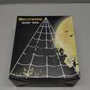 200" Halloween Spider Web + 59" Giant Spider Decorations, Triangular Huge Spiders Web and Hairy Scary Fake Spider, for Indoor Outdoor Porch Yard, Scary Haunted House Party, and Halloween Dcor