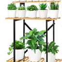 Bamboo Plant Stand Shelf Indoor Outdoor,3 Tier Wood Plant Stands ,Three Tier Tall Flower Pot Stand Holder Rack, Ladder Shelves for Multiple Plants in Balcony Patio Living Room Office,Rectangular