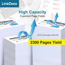 LinkDocs TN229XLY High Yield Yellow Compatible Toner Cartridge Replacement for Brother TN229XL TN-229XL Black Yellow for Brother HL-L3280CDW HL-L3220CW MFC-L3720CDW MFC-L3780CDW Printers