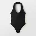 Reoria Women Bodysuit Black XS